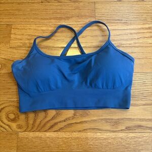 First Health Seamless Blue Sports Bra